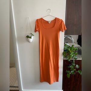 Orange Maxi-Dress size small